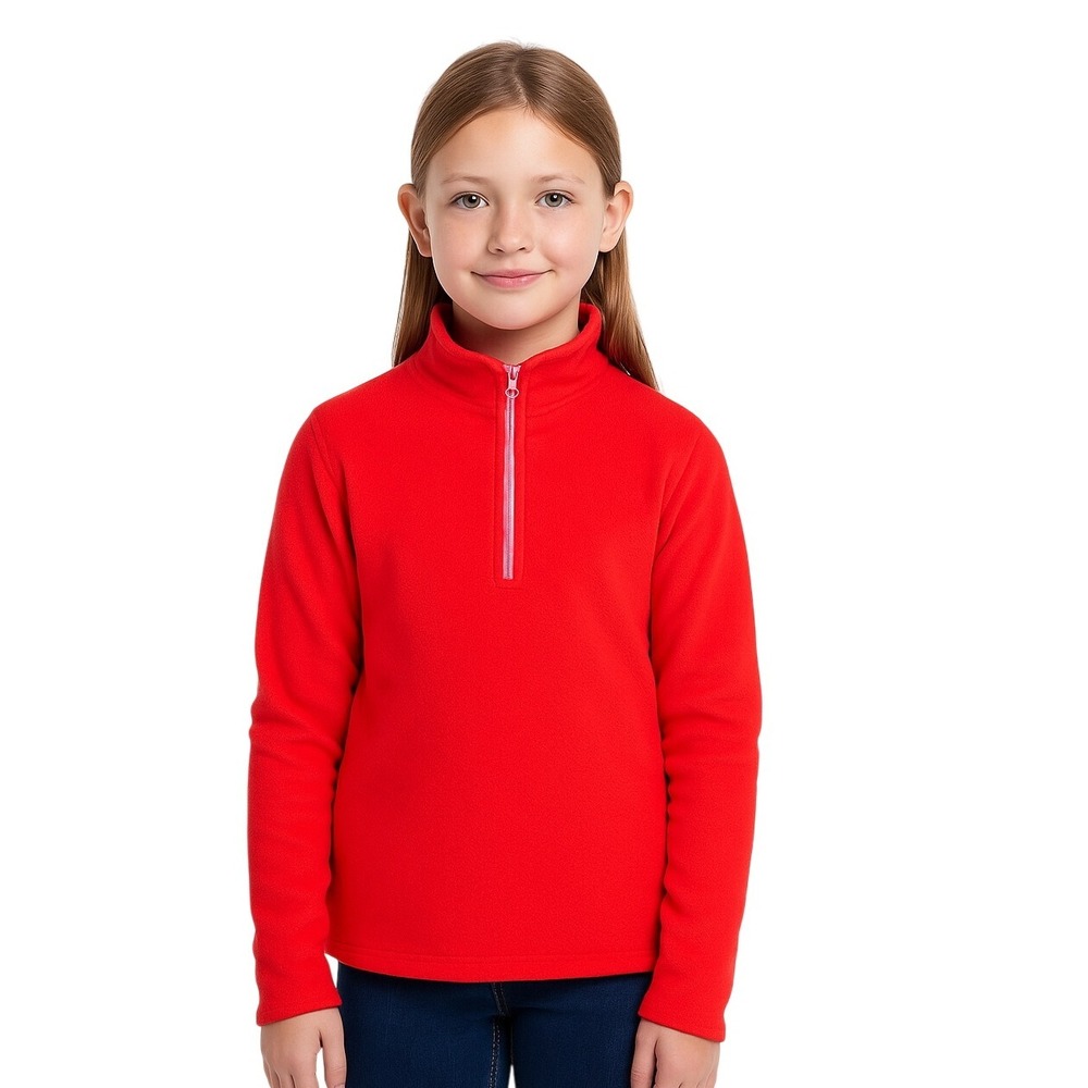 Old Navy Active Coral Quarter Zip Pullover Girls Size 14/16 Polyester Fleece‎ XL